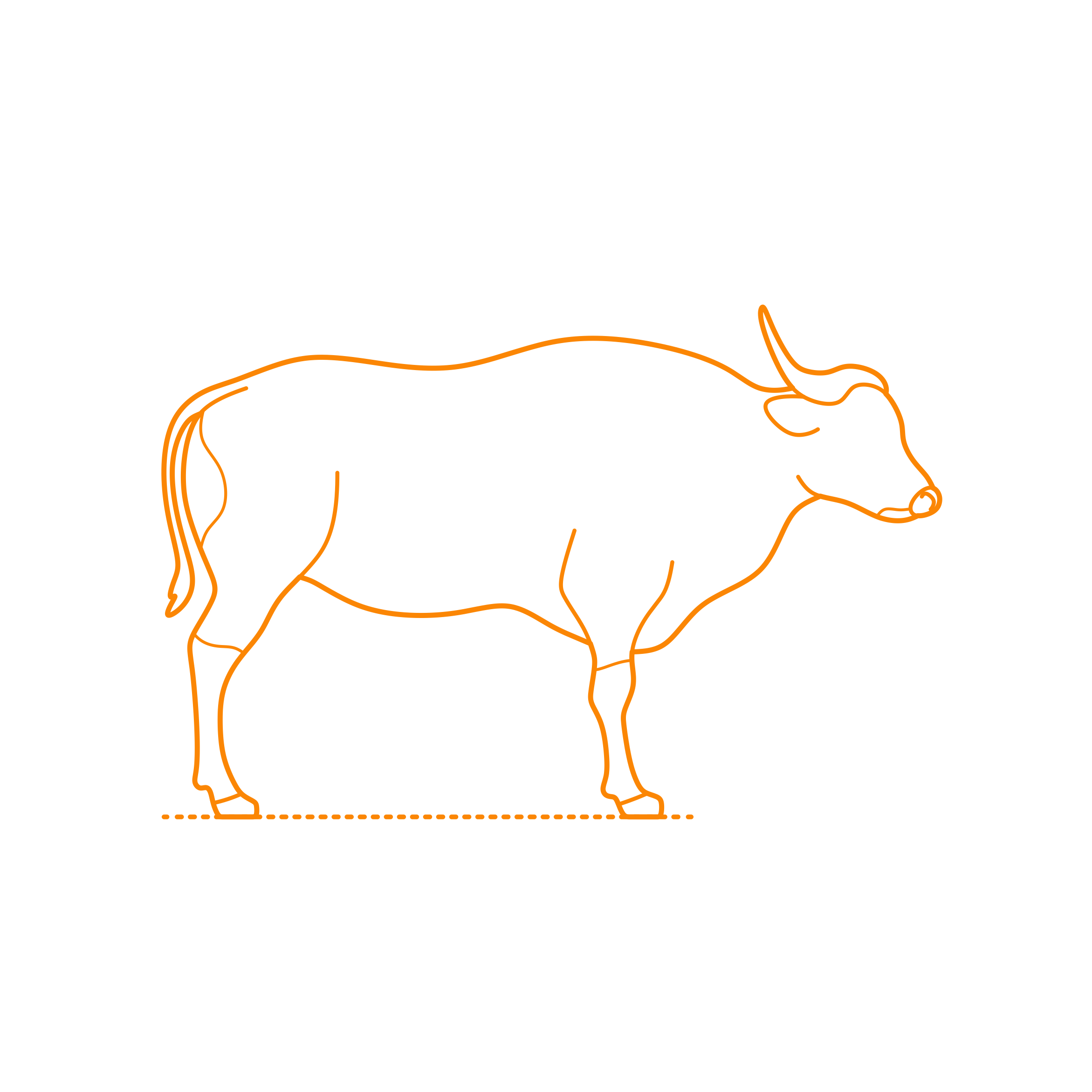 Animals Bovines Banteng Stencil Svg Vector Free Vectors